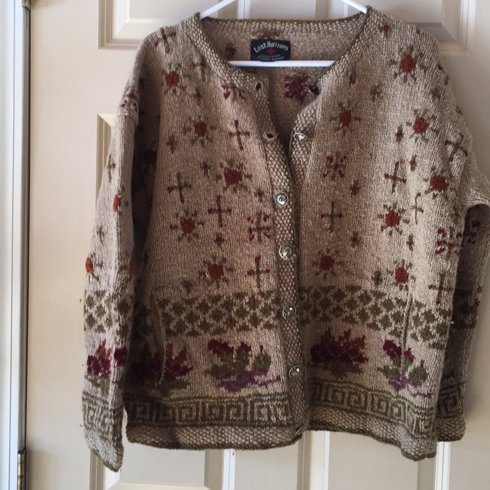 Lost Nation Button-up cardigan size large